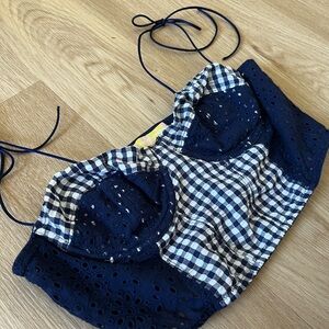 URBN Gingham Tube Crop Top